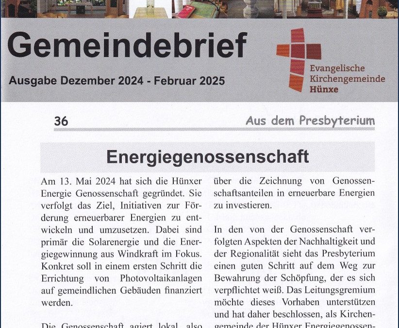 Willkommen Evangelische Kirchengemeinde